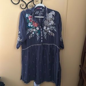 Gently used Johnny Was tunic dress